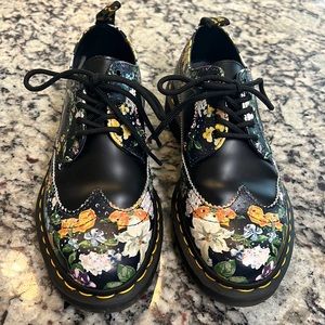 Doc Martens floral oxfords